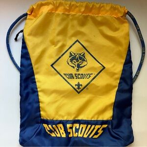 Cub Scouts String Backpack-Blue & Yellow